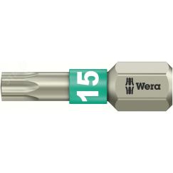 Бита 3867/1 TS TORX нержавеющая сталь хвостовик 1/4 C 6.3 TX 15 x 25 мм WERA WE-071033