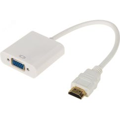 ПЕРЕХОДНИК шт. HDMI - гн. VGA (провод) + 3. 5 мм Аудио с питанием ,, REXANT 17-6934