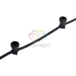 Гирлянда Belt-Light 2 жилы шаг 50 см патроны e27 влагостойкая IP65 Neon-Night 331-213