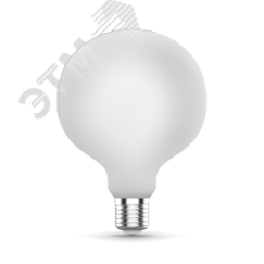 Лампа светодиодная филаментная LED 10 Вт 1100 лм 4100К AC185-265В E27 шар G125 нейтральный матовая колба диммируемая Black Filament Gauss 187202210-D