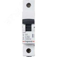 Выключатель автоматический однополюсный RX3 4,5 кА C 50 А Daccord/Legrand 419669