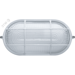 Светильник НПП-60w термостойкий овальный с решеткой IP54 белый Navigator Group 94801