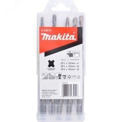 Набор буров SDS-PLUS 5 шт. (5x160, 6x160x2, 8x160x2) Makita D-58914
