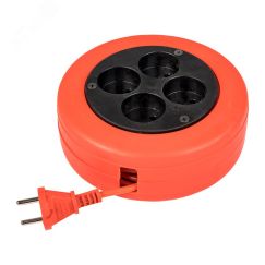 Удлинитель-рулетка 4x5 м без заземления ПВС 2x0.75 10А/2.3кВт PROxima EKF UBR-6-257-4-5