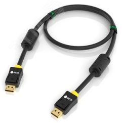 Кабель DisplayPort 1.4 20M на 20M, 1.5 м., черный, ферритовые кольца Greenconnect GCR-53986