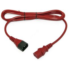 Кабель питания монитор-компьютер IEC 320 C13 -IEC 320 C14PWC-IEC13-IEC14-1.8-RD Hyperline PWC-IEC13-IEC14-1.8-RD