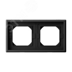 ARTGALLERY рамка 2-постовая IP44,  карбон SE (Systeme) GAL441002