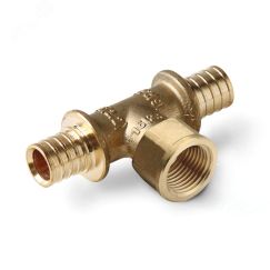 Тройник ВР 20x1/2x20 аксиальный латунный с внутренней резьбой PRO AQUA AX9201220