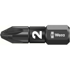 Бита ударная 855/1 IMP DC Impaktor PZ алмазное покрытие хвостовик 1/4 C 6.3 PZ 2 x 25 мм с держателем-еврослот WERA WE-057621