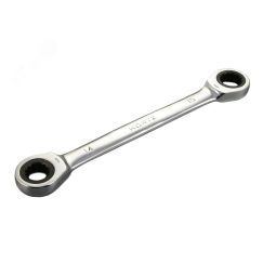 Ключ накидной двусторонний 8х10 трещоточный хромированный Hortz 118850