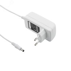 Источник питания 12 V  24 W с DC разъемом подключения 5.5х2.1, белый корпус (IP23) REXANT 200-024-6