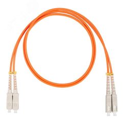 Шнур оптический коммутационный (патч-корд), SC-SC, дуплекс (duplex) OM2, нг(А)-HF, оранжевый, 5,0 м Datarex DR-221155