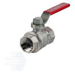 Кран шаровой хромированный R850 Ду 15 1/2' Ру35 ВВ рычаг красный Giacomini R850X023