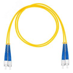Шнур оптический коммутационный (патч-корд), FC-FC, дуплекс (duplex) OS2, нг(А)-HF, желтый, 7,0 м Datarex DR-222246