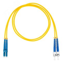 Шнур оптический коммутационный (патч-корд), LC-ST, дуплекс (duplex) OS2, нг(А)-HF, желтый, 7,0 м Datarex DR-220346