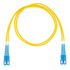 Шнур оптический коммутационный (патч-корд), SC-SC, дуплекс (duplex) OS2, нг(А)-HF, желтый, 7,0 м Datarex DR-221146