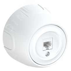Розетка компьютерная 1xRJ45 кат.5e  Rotondo, цвет белый OneKeyElectro 7700886