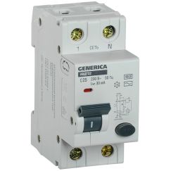 АВДТ 32 C25 - Автоматический Выключатель Дифф.    Тока GENERICA IEK MAD25-5-025-C-30