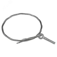 Трос стальной с рым-болтом М6 L=7м (2мм) EKF trrbm6-7