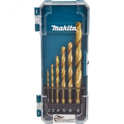 Набор сверл по металлу HSS-TiN Economy, 6 шт. (2,3,4,5,6,8 мм) Makita D-72833