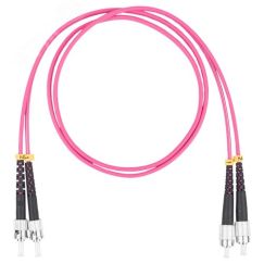 Шнур оптический коммутационный (патч-корд), FC-ST, дуплекс (duplex) OM4, нг(А)-HF, маджента, 2,0 м Datarex DR-222373