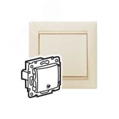 VALENA Кнопка с символом Звонок слоновая кость Daccord/Legrand 774116