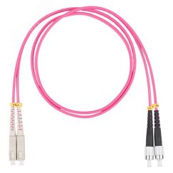 Шнур оптический коммутационный (патч-корд), SC-FC, дуплекс (duplex) OM4, нг(А)-HF, маджента, 2,0 м Datarex DR-221273