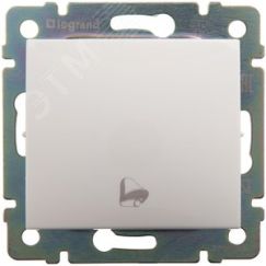 VALENA Кнопка с символом Звонок белый Daccord/Legrand 774216
