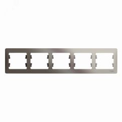 GLOSSA рамка 5-постовая горизонтальная платина SE (Systeme) GSL001205