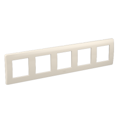 Рамка на 2+2+2+2+2 модуля (пятиместная), слоновая кость, RAL9001