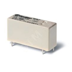 Реле низкопрофильное миниатюрное электромеханическое, монтаж на печатную плату, выводы с шагом 3.2мм, 1CO 10A, контакты AgNi+Au, катушка 36В DС (чувст FINDER 43.41.7.036.5001