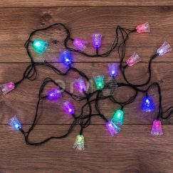 Гирлянда светодиодная Колокольчики 20 LED RGB 2,8 м Neon-Night 303-062