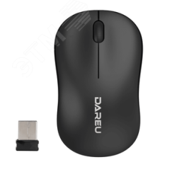 Мышь беспроводная 1200 dpi, черный Dareu LM106G Black