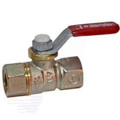 Кран шаровой R950 Ду 8 1/4' Ру42 ВВ полнопроходной рычаг красный Giacomini R950X021