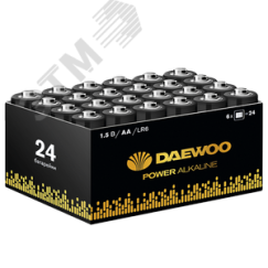 Элемент питания LR 6 (AA) DAEWOO Power Alkaline, упаковка 24 шт. JazzWay 5042087