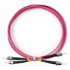 Шнур оптический duplex 1,5м ST-ST 50/125 мм OM4 LSZH Cabeus FOP-50-OM4-ST-ST-1,5m