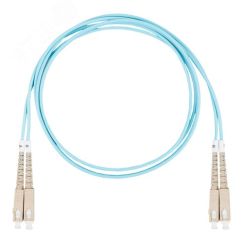 Шнур оптический коммутационный (патч-корд), SC-SC, дуплекс (duplex) OM3, нг(А)-HF, бирюзовый, 3,0 м Datarex DR-221164