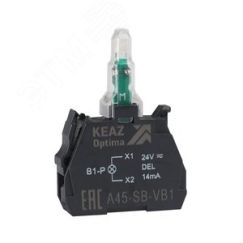Световой блок OptiSignal D22 A45-SB-VB1 белый 24 В AC/DC с защитой от наводок ZBVB1 КЭАЗ 362244