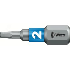 Бита биторсионная 840/1 BTZ Hex-Plus под внутренний шестигранник вязкая твердость хвостовик 1/4 C 6.3 2 x 25 мм WERA WE-056681
