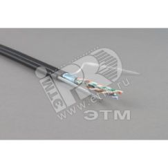 Витая пара экранированная F/UTP категория 3 25 пар (24 AWG) одножильная черный Hyperline 36333