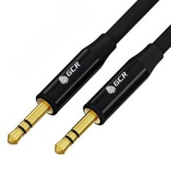 Кабель аудио Jack 3.5 мм на Jack 3.5 мм, 3 м., черный Greenconnect GCR-54762