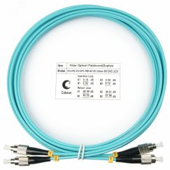 Шнур оптический duplex 3м FC-FC 50/125 мм OM3 LSZH Cabeus FOP-50-FC-FC-3m