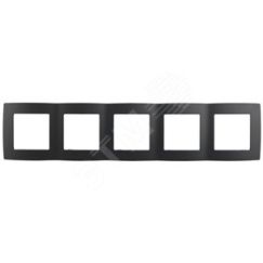 Рамка на 5 постов, Эра12, антрацит, 12-5005-05 ЭРА Б0014785