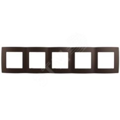 Рамка на 5 постов, Эра12, бронза, 12-5005-13 ЭРА Б0019383