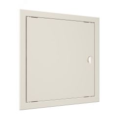 Люк-дверца ревизионный с ручкой, из ABS пластика 318х318 и с фланцем 296х296 , цвет Слоновая кость EVECS Л3030Р Ivory