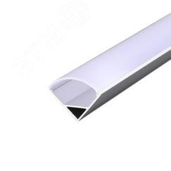 Комплект углового алюминиевого профиля с рассеивателем 16х16мм 2м REXANT 146-402