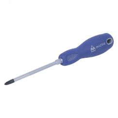 Отвертка крестовая Phillips 2х100 мм держатель Мастак 041-02101H