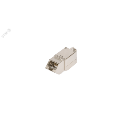 Модуль Keystone, угловой, для панели AN, Кат.5e, RJ45/8P8C, для FT-TOOL, экраннированный, металлик NIKOMAX/NIKOLAN NMC-KJSD2-AN-MT