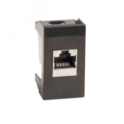Розетка RJ-12,Viva,1 мод.,черн DKC 45218