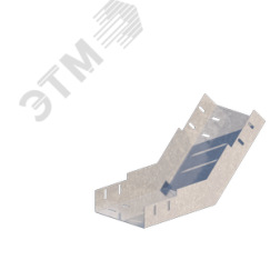 Лоток монтажный угловой 45 вверх ЛУ45В.150.50.366.1,2.2 СОЭМИ Н0122350333